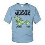 I Take After My Grandma/Grandpa - Gift for grandpa - Personalized T-shirt And Hoodie