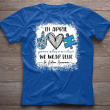 En avril, nous portons du bleu - T-shirt et sweat à capuche pour la sensibilisation à l'autisme 1121