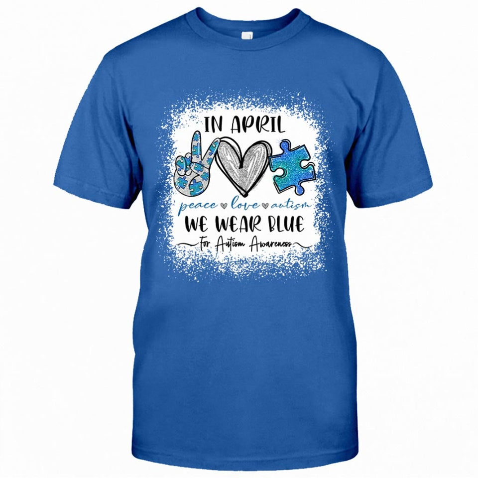 En avril, nous portons du bleu - T-shirt et sweat à capuche pour la sensibilisation à l'autisme 1121