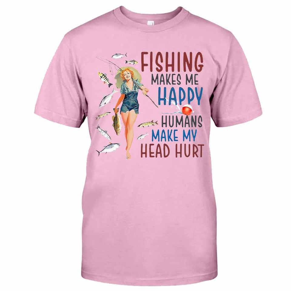 Make Me Happy - Fishing T-shirt and Hoodie 112021