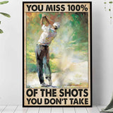 You Miss 100% Golf - Poster