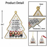 Our Laughs Are Limited Our Memories Are Countless - Personalized Bestie Transparent Ornament