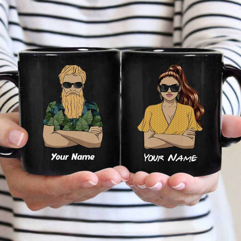 The One Whose Ears Don't Work - Personalized Couple Mug