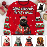 Merry Christmas Ya Filty Anima - Personalized Dog Ugly Sweater