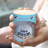 Smells Like You've Got A Bun In The Oven - Pregnancy gift for wife - Personalized Candle With Wooden Lid