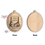 A Good Friend Is Like A Good Bra - Personalized Bestie 2 Layered Piece Ornament