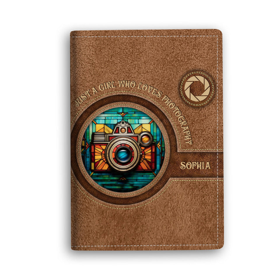 Just A Girl Who Loves Photography - Personalized Photography Passport Holder