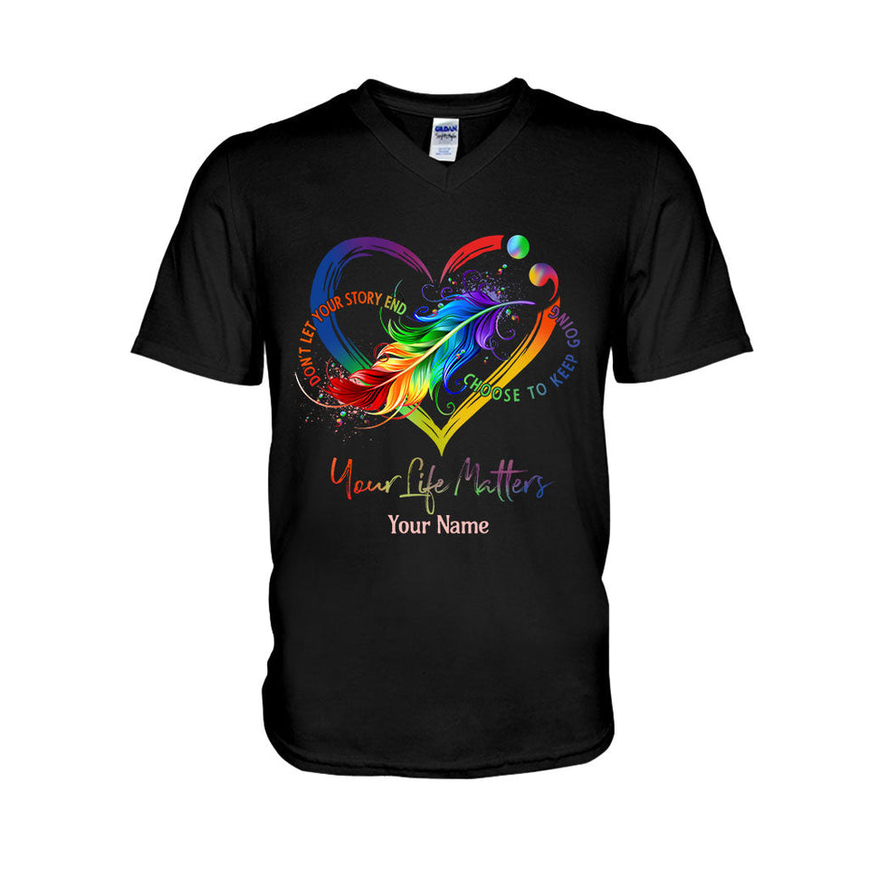 Your Life Matters - Personalized Suicide Prevention T-shirt And Hoodie