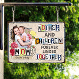 Forever Linked Together - Gift for mom, daughter, son - Personalized Rectangle Metal Sign
