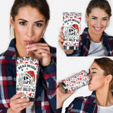 Dead Inside But Jolly AF - Personalized Skull Tumbler
