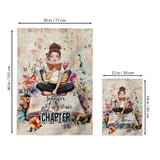 Just One More Chapter - Personalized Book Garden Flag