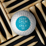 Keep Calm - Golf gift for dad, him, boyfriend, husband, grandpa - Personalized Golf Ball