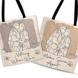 Nothing Makes Sense When We're Apart - Personalized Bestie Tote Bag