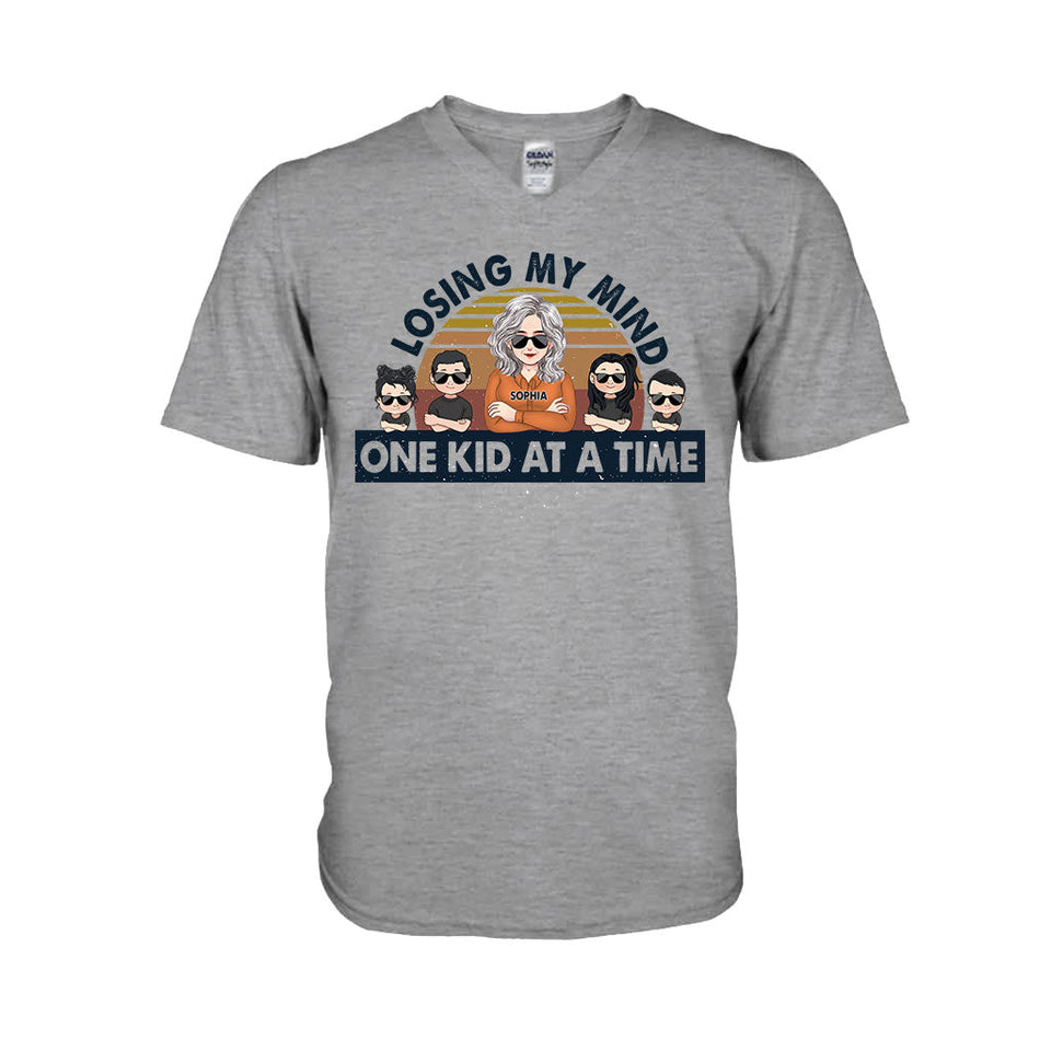 Losing My Mind One Kid At A Time - Gift for dad, dad - Personalized T-shirt And Hoodie