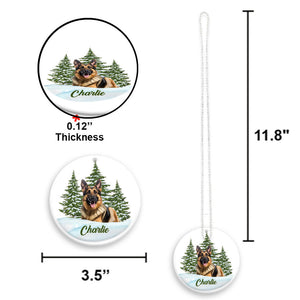 Merry Christmas - Personalized Dog Transparent Ornament