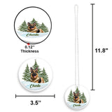 Merry Christmas - Personalized Dog Transparent Ornament