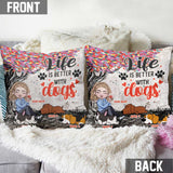 I Have Plans With My Dogs - Personalized Throw Pillow