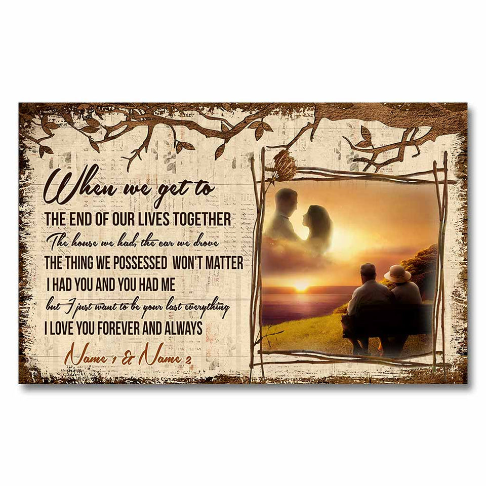 Forever And Always - Personalized Couple Poster