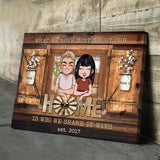 Home Is Wherever I'm With You - Personalized Couple Poster