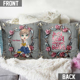 Book Lover - Personalized Throw Pillow