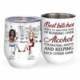 Are We Drunk - Personalized Bestie Wine Tumbler