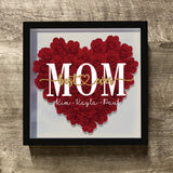 Best Mommy Ever - Gift for mom, grandma, grandpa, dad, aunt, sister - Personalized Flower Shadow Box