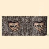 Dad's Heart - Gift for dad, grandma, grandpa, mom, uncle, aunt, brother, sister - Personalized Candle With Wooden Lid