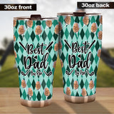 Best Dad By Par - Golf gift for dad, him, boyfriend, husband, grandpa - Personalized Tumbler