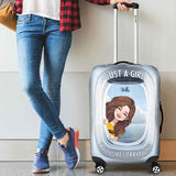 Just A Girl Who Loves Traveling - Personalized Travelling Luggage Cover