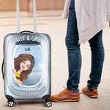 Just A Girl Who Loves Traveling - Personalized Travelling Luggage Cover