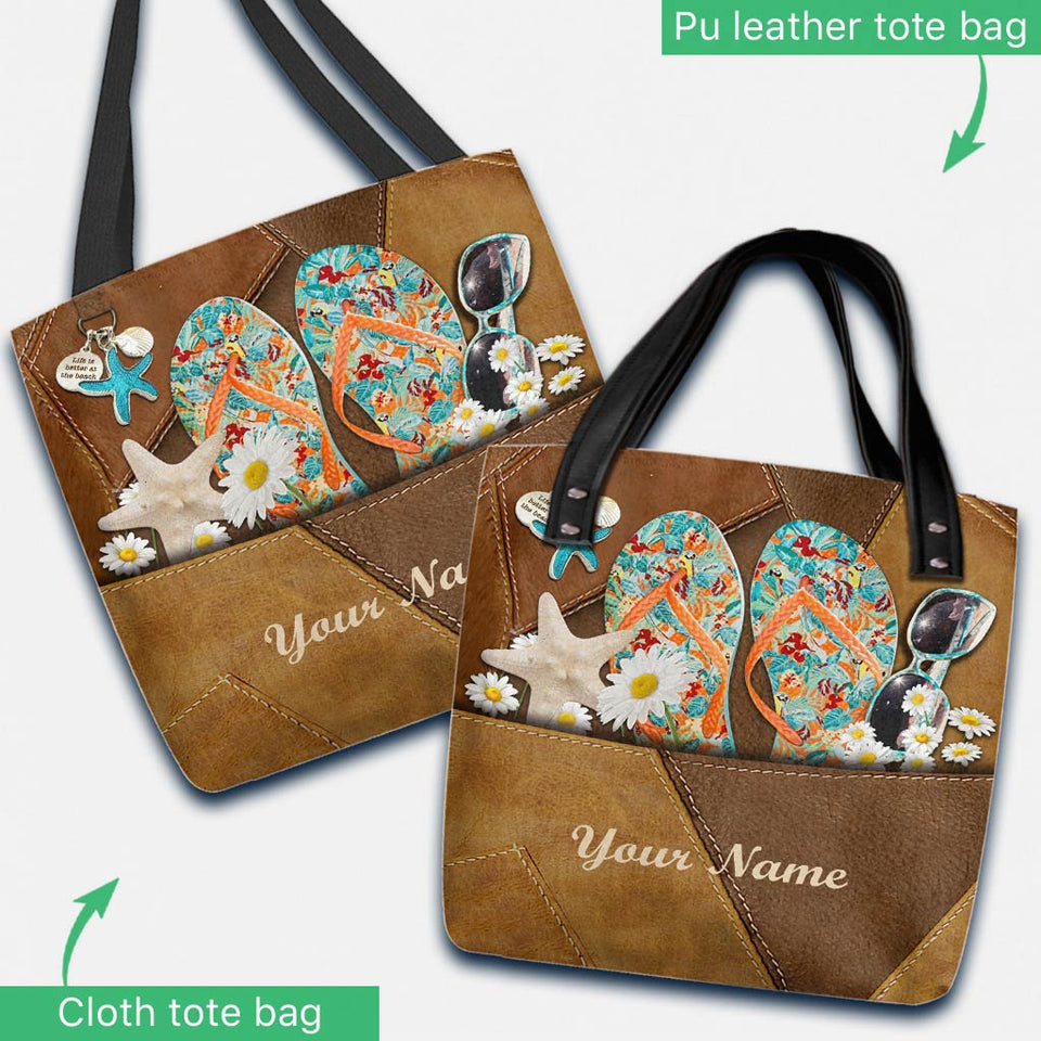 Salty Lil' Beach - Sea Lover Personalized Tote Bag