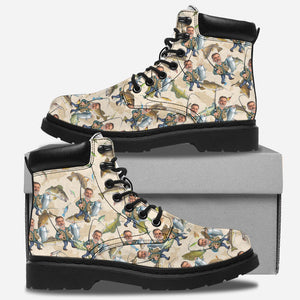 Photo Inserted Funny Fishing - Personalized Fishing All Season Boots