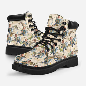 Photo Inserted Funny Fishing - Personalized Fishing All Season Boots