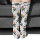 Lucky Fishing Socks - Personalized Fishing Socks