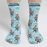 Part Time Hooker - Personalized Fishing Socks