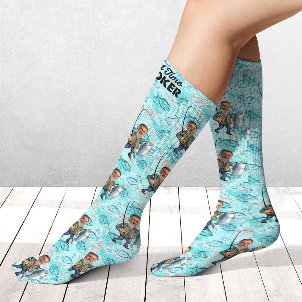Part Time Hooker - Personalized Fishing Socks
