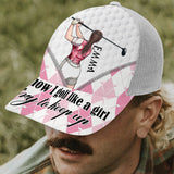 Golf Like A Girl - Personalized Golf Trucker Hat (White Mesh)