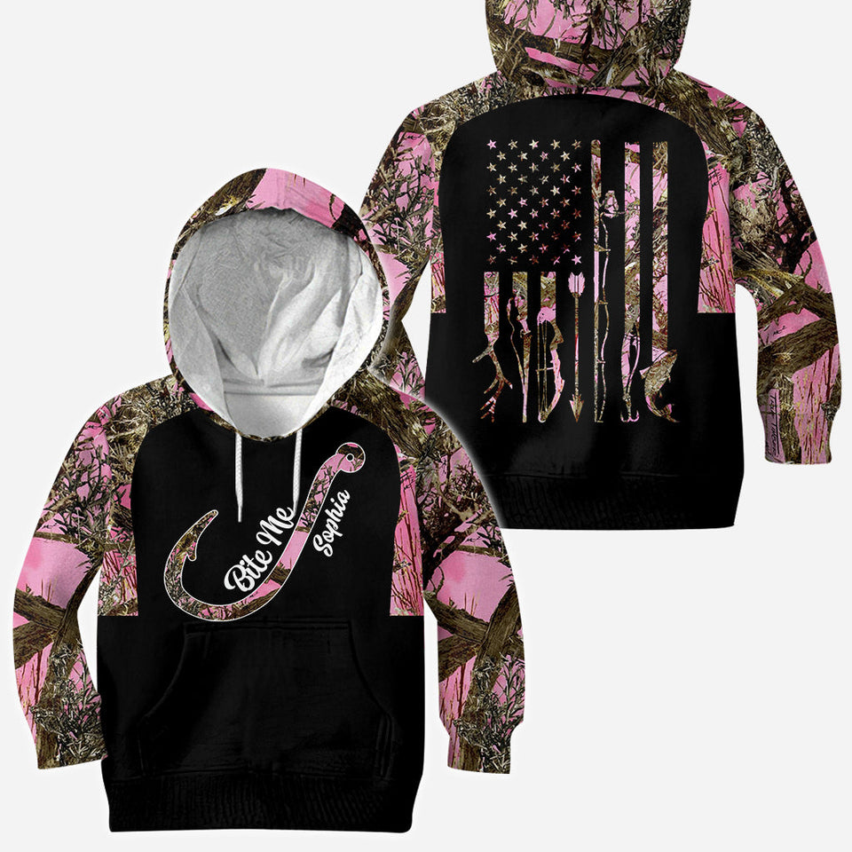 Fishing Girl - Personalized Fishing All Over Shirt