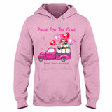 Paws For The Cure - Breast Cancer Awareness Personalized T-shirt And Hoodie