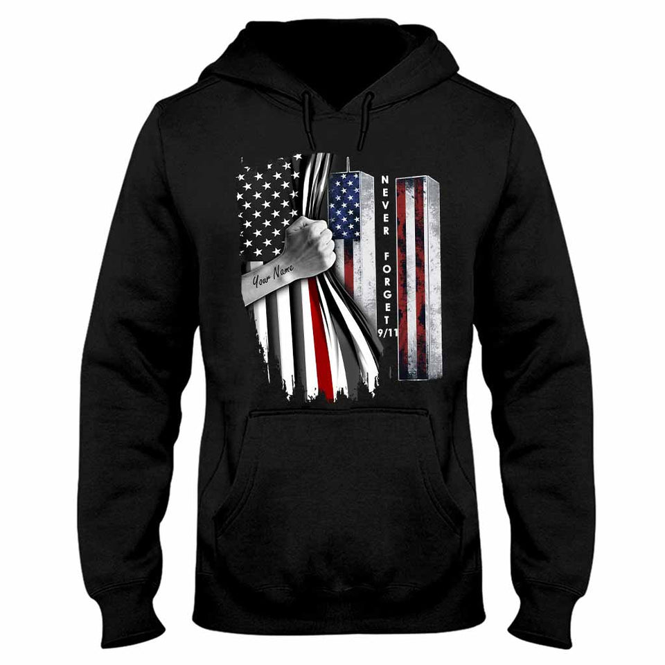 Never Forget - Firefighter Personalized T-shirt And Hoodie