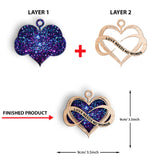 Love Needs No Words - Personalized Autism Awareness Layered Wood Ornament