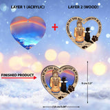 I Am Always With You - Personalized Christmas Dog Layers Mix Ornament