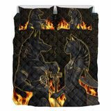 Anubis & Bastet - African American Quilt Set 1121