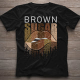 Brown Sugar - African American T-shirt and Hoodie With Faux Glitter Print 1121