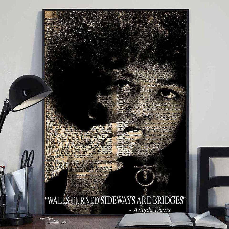 Walls Turned Sideways Are Bridges - African American Poster 1121