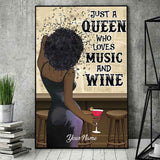 Black Queen - Personalized African American Poster 1121