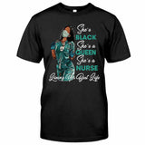 Black Queen - Personalized African American T-shirt and Hoodie 1121