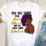 Black Queen - Personalized African American T-shirt and Hoodie 1121