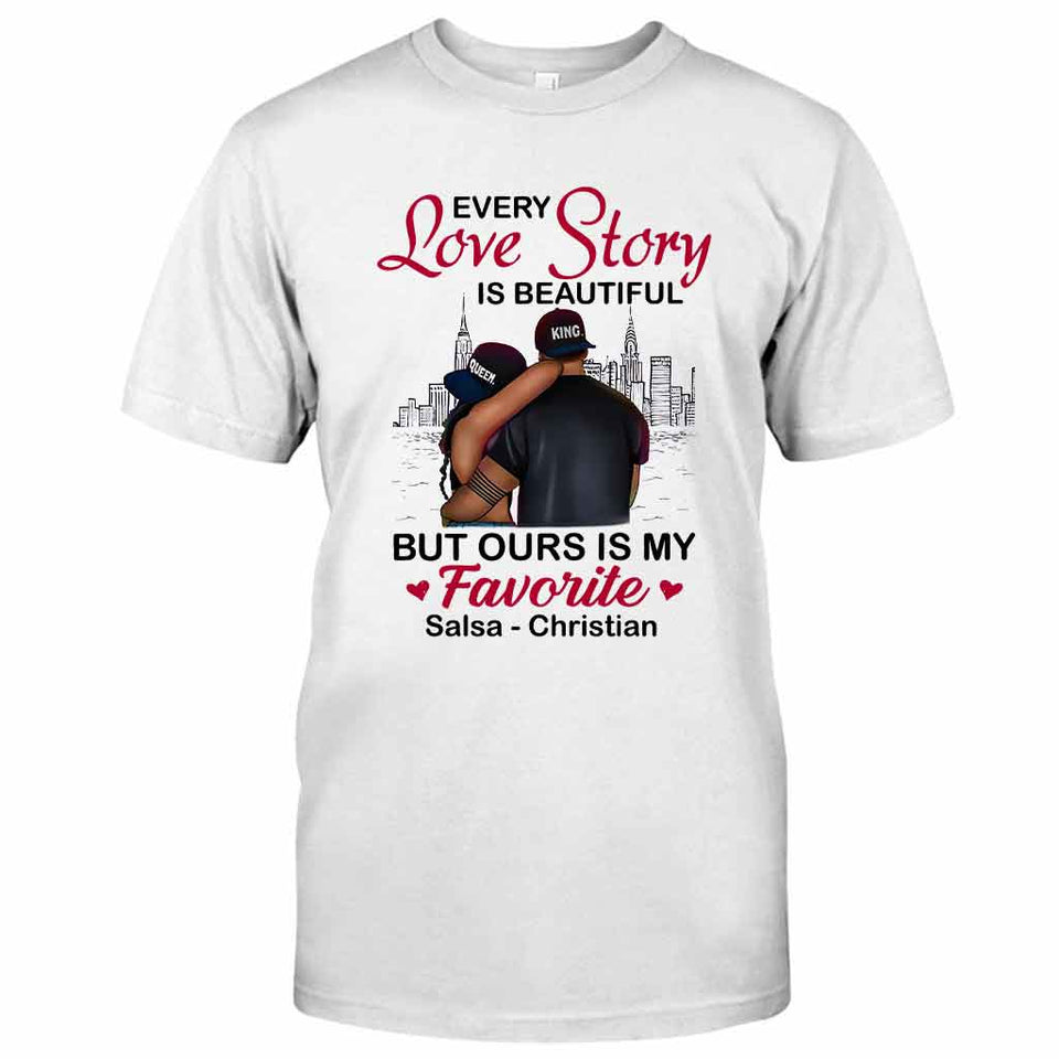 Black Couple - Personalized African American T-shirt and Hoodie 112021
