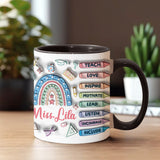 Thank You For Being An Amazing Teacher - Personalized Teacher Accent Mug